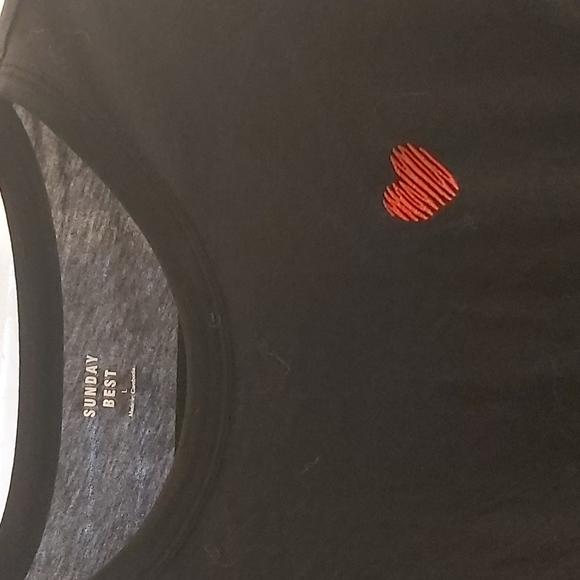 Sunday best heart t shirt large - Picture 1 of 3